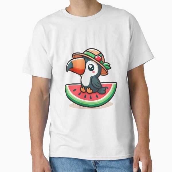 Kawaii Toucan With Sun Hat